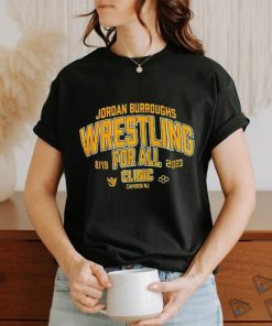 Jordan Burroughs Wrestling for all clinic camden NJ shirt