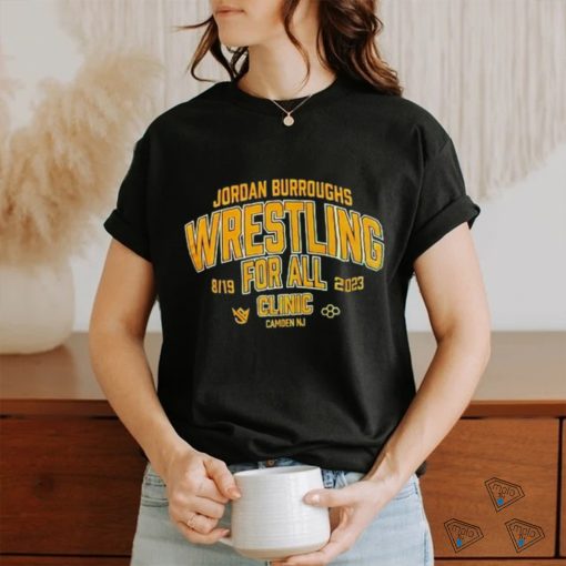 Jordan Burroughs Wrestling for all clinic camden NJ shirt