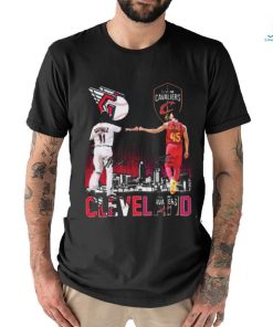 Jose Ramirez And Donovan Mitchell Cleveland Skyline Sports Teams Signatures Shirt