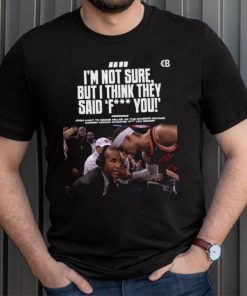 Josh hart to reggie miller as the madison I’m not sure but I think they said fuck you shirt