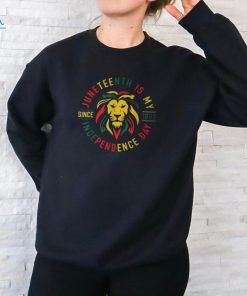Junenth Is My Independence Day Lion Free Ish Since 1865 T Shirt