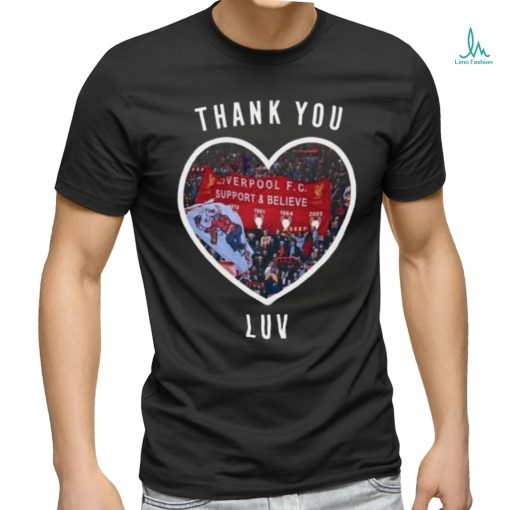 Jurgen Klopp Thank You Luv I’ll Never Walk Alone Again Liverpool FC 2024 Premier League Shirt