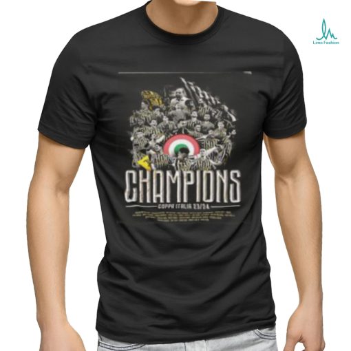 Juventus Champions Coppa Italia Frecciarossa 2023 2024 For 15th In History Classic T Shirt