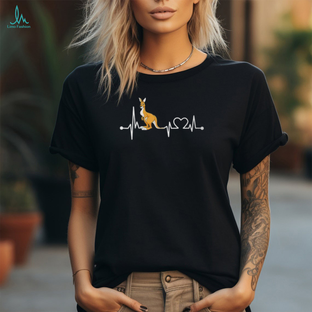 Kangaroo Heartbeat Love Animal For KidWomenMen T Shirt Kangaroo Heartbeat Love Animal For KidWomenMen T Shirt