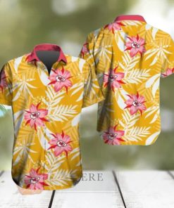 Kansas City Chiefs Hawaiian Tracksuit Floral Outfits Button Shirt Beach Shorts