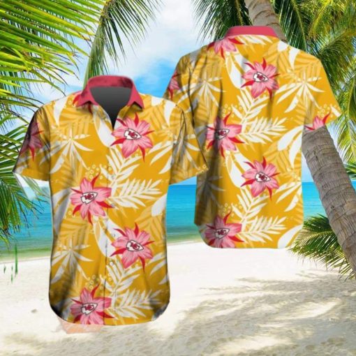 Kansas City Chiefs Hawaiian Tracksuit Floral Outfits Button Shirt Beach Shorts