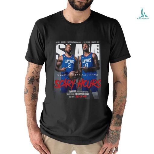 Kawhi Leonard and Paul George Los Angeles Clippers NBA Slam Cover Tee Shirt
