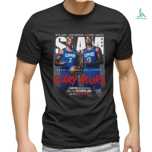 Kawhi Leonard and Paul George Los Angeles Clippers NBA Slam Cover Tee Shirt