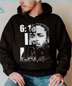 Kendrick Lamar rapper 6 16 in LA signature shirt