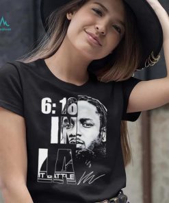 Kendrick Lamar rapper 6 16 in LA signature shirt