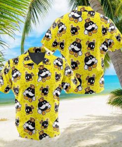 King Bob Omb Super Mario Bros Button Up Anime Ape Hawaiian Shirt