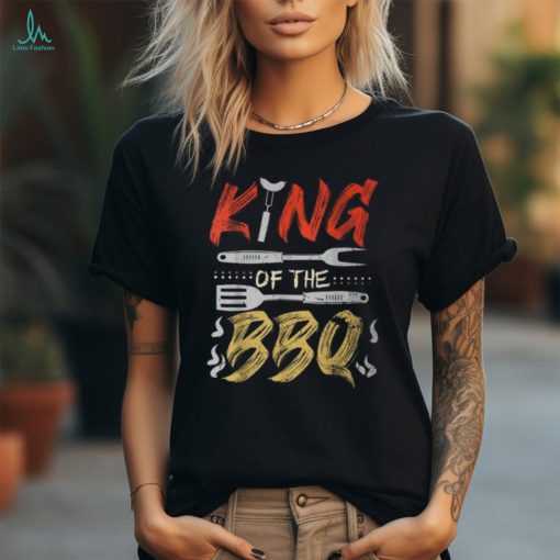 King Of The Bbq Dad Grilling Bbq Fathers Day Men T Shirt