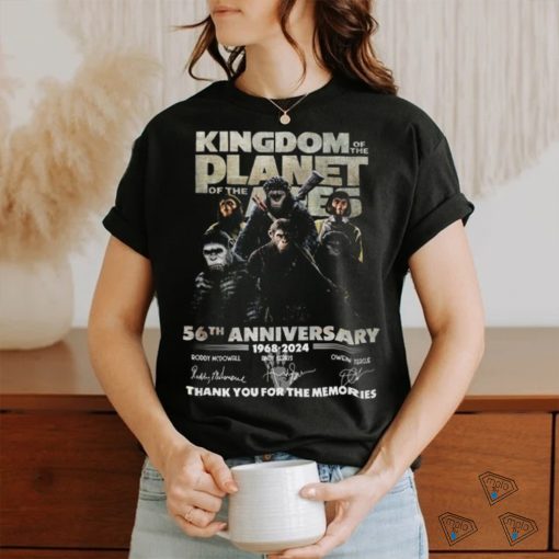 Kingdom Of The Planet Of Apes 56th Anniversary 1968 2024 Signature Thank You For The Memories Unisex T Shirt