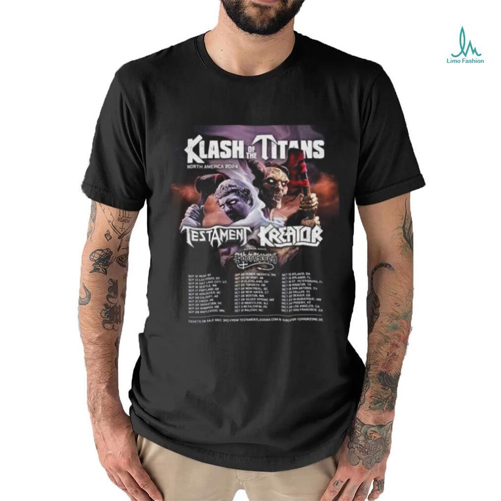 Klash Of The Titans North America 2024 With Testament ANd Kreator With Possessed shirt Klash Of The Titans North America 2024 With Testament ANd Kreator With Possessed shirt
