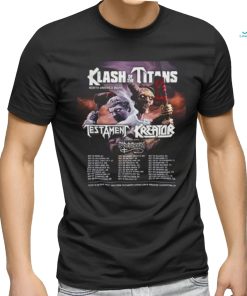 Klash Of The Titans North America 2024 With Testament ANd Kreator With Possessed shirt
