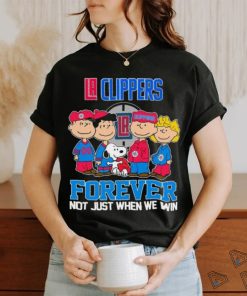 LA Clippers X Peanuts Characters Forever Not Just When We Win Shirt