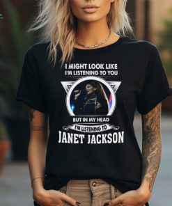 LISTENING TO JANET JACKSON V neck T Shirt