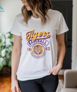 LSU Tigers Ivory Baseball Logo T Shirt