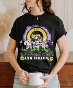 LSU Tigers Softball Team Skyline Players Name Shirt