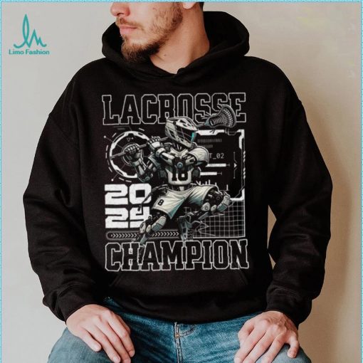 Lacrosse Player Future Sport Robot Stick Ball Game shirt