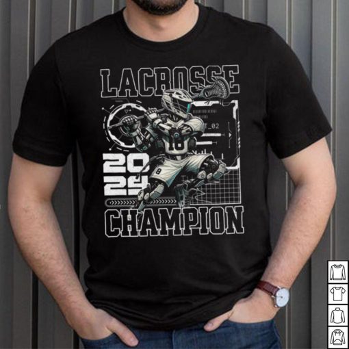 Lacrosse Player Future Sport Robot Stick Ball Game shirt