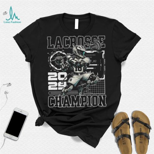Lacrosse Player Future Sport Robot Stick Ball Game shirt