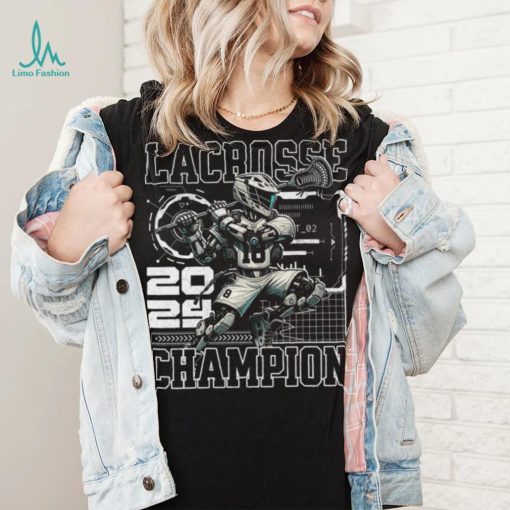 Lacrosse Player Future Sport Robot Stick Ball Game shirt