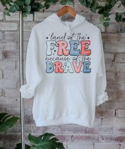 Land Of The Free Because Of The Brave Dalmatian Dots Womens T Shirt