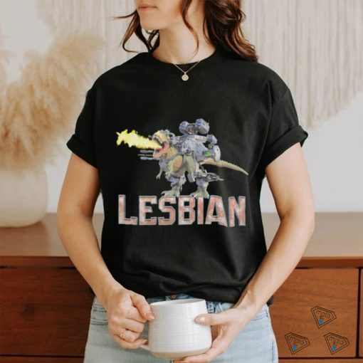 Lesbian mech dinosaur shirt