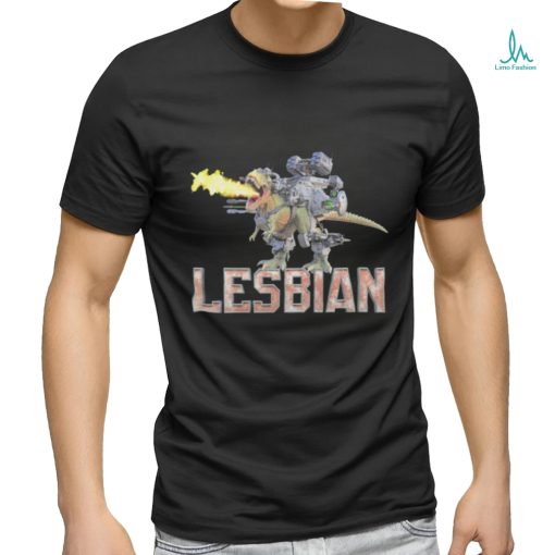 Lesbian mech dinosaur shirt