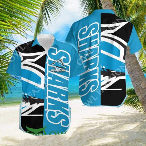 Limited Edition Cronulla Sutherland Sharks NRL Party hawaiian Shirt