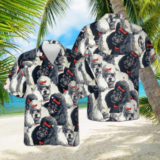 Little Sweet Poodles Hawaiian Shirt Dog Owner Cute Button Up Shirt Gifts For Summer