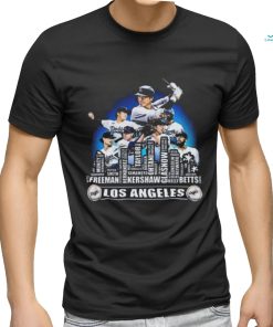 Los Angeles Dodgers Baseball Squad 2024 Player Name City Skyline T shirt