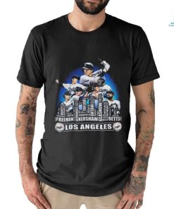 Los Angeles Dodgers Baseball Squad 2024 Player Name City Skyline T shirt