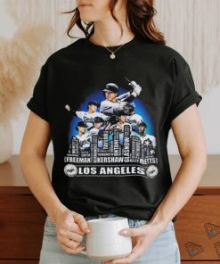 Los Angeles Dodgers Baseball Squad 2024 Player Name City Skyline T shirt