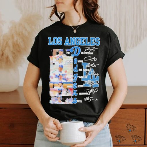 Los Angeles Dodgers Team Players 2024 Signatures Shirt