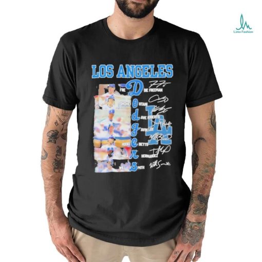 Los Angeles Dodgers Team Players 2024 Signatures Shirt