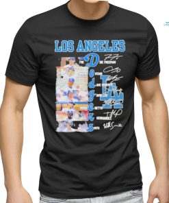 Los Angeles Dodgers Team Players 2024 Signatures Shirt