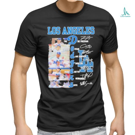 Los Angeles Dodgers Team Players 2024 Signatures Shirt