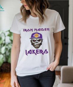 Los Angeles Lakers Iron Maiden Rock Band Music T Shirt