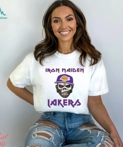 Los Angeles Lakers Iron Maiden Rock Band Music T Shirt