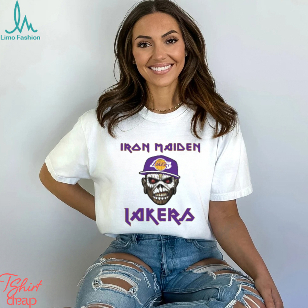 Los Angeles Lakers Iron Maiden Rock Band Music T Shirt Los Angeles Lakers Iron Maiden Rock Band Music T Shirt