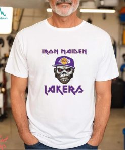 Los Angeles Lakers Iron Maiden Rock Band Music T Shirt