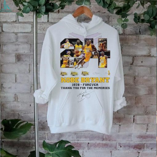 Los Angeles Lakers Kobe Bryant 1987 Forever Thank You For The Memories Signature shirt