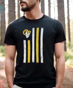 Los Angeles Rams Brushstroke flag 4th of July 2024 shirt
