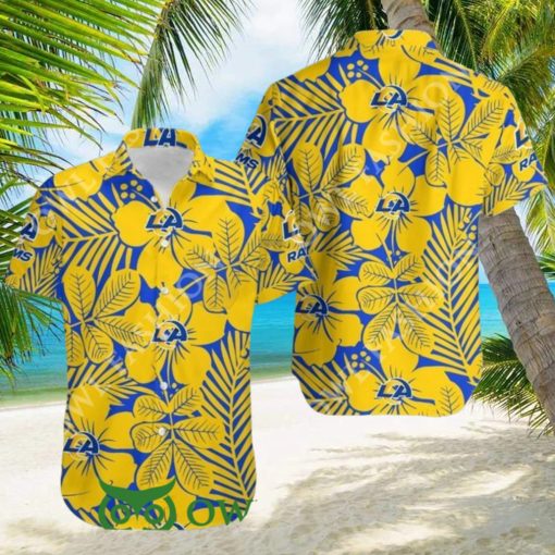 Los Angeles Rams Flower Hawaii Shirt Aloha Summer Vibe Trendy