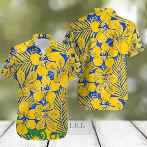 Los Angeles Rams Flower Hawaii Shirt Aloha Summer Vibe Trendy