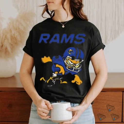 Los angeles rams garfield cat grumpy football player shirt