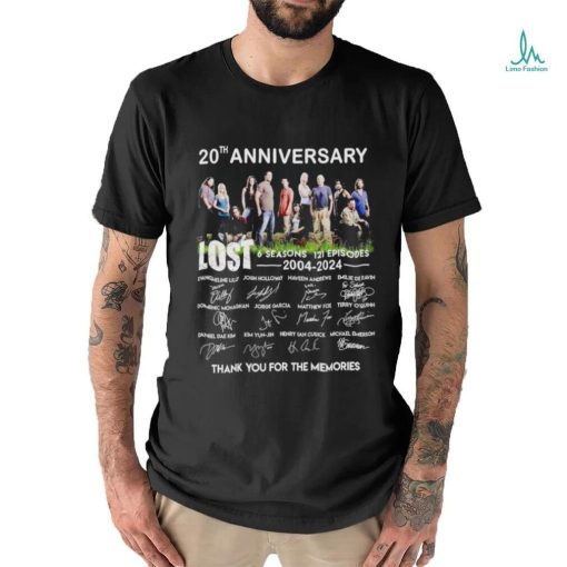 Lost 6 Seasons 121 Episodes 20th Anniversary 2004 2024 shirt