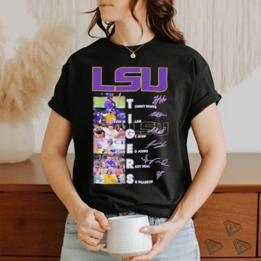 Lsu Tigers Baseball Team Players 2024 Signatures Shirt